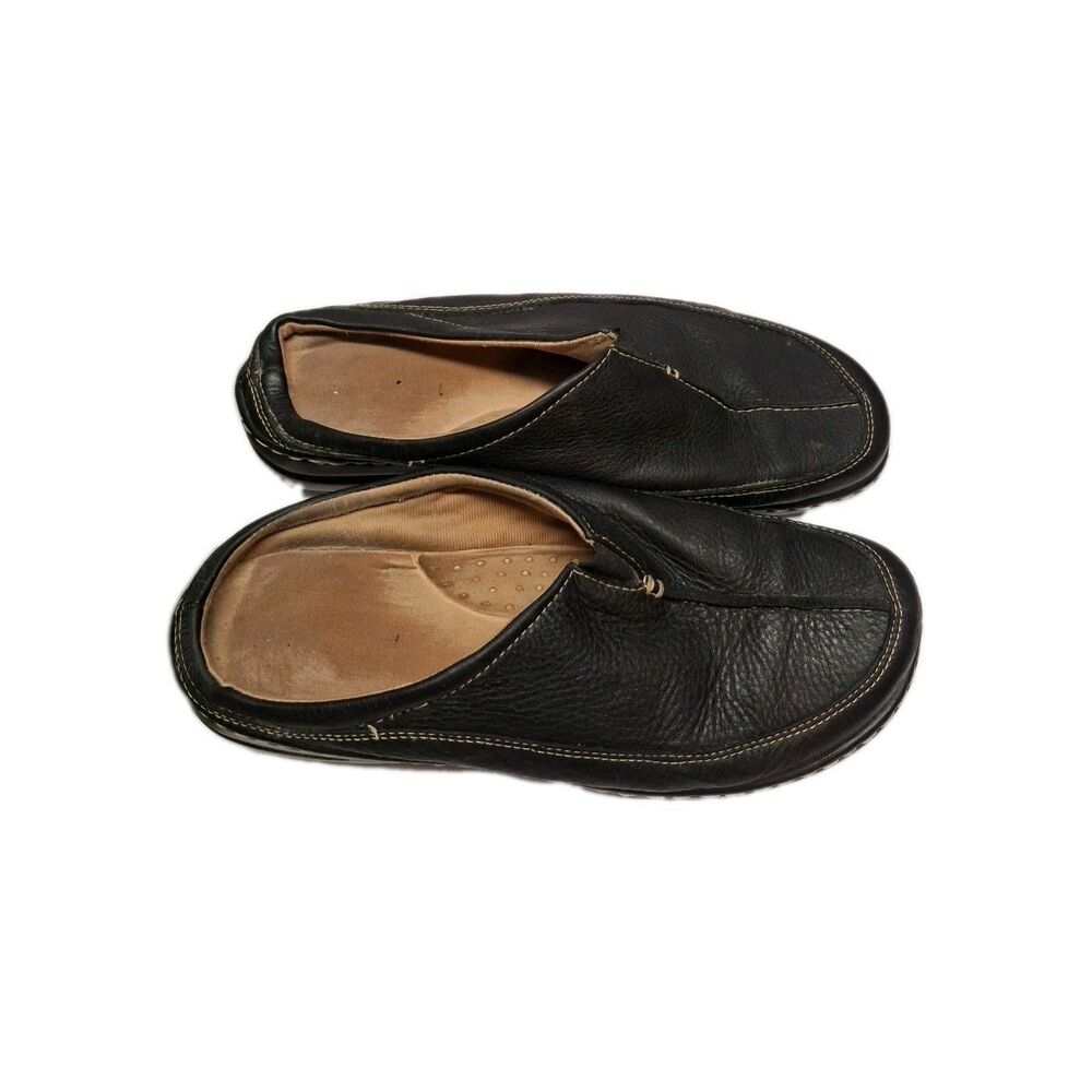 I Love Comfort Brown Pebbled Leather Slip On Mules Women Shoes Size 8M